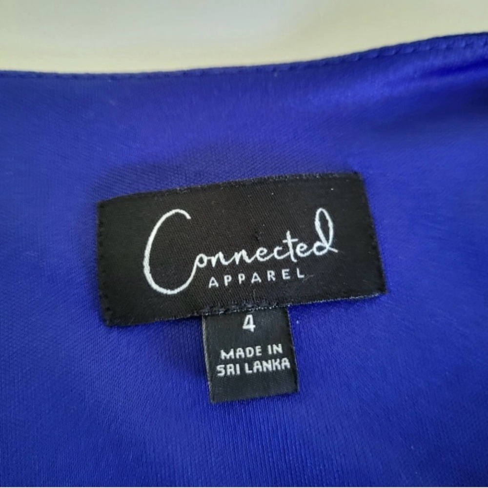 🧊 NWT Connected Sapphire Blue Jersey Knit Formal Evening Gown, 4 - Picture 8 of 8